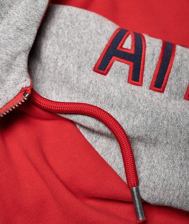 Applique Academy Raglan Contrast Zip Hoodie Image 7