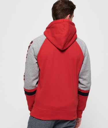 Applique Academy Raglan Contrast Zip Hoodie Image 4