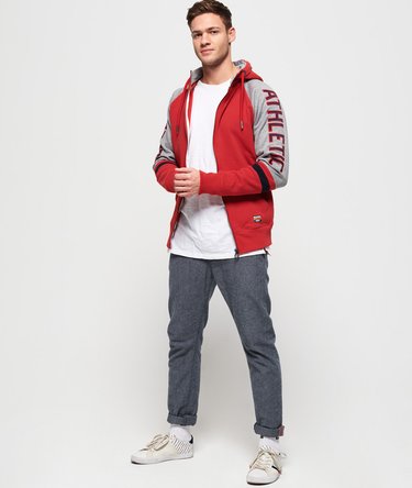 Applique Academy Raglan Contrast Zip Hoodie Image 3