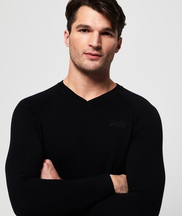 Orange Label Cotton Vee Neck Jumper Image 5