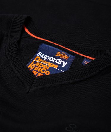 Orange Label Cotton Vee Neck Jumper Image 6