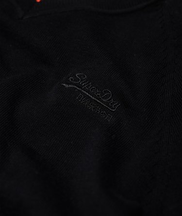Orange Label Cotton Vee Neck Jumper Image 7