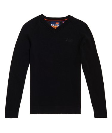 Orange Label Cotton Vee Neck Jumper Image 2