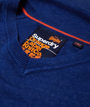 Orange Label katoenen trui met V-hals Image 6