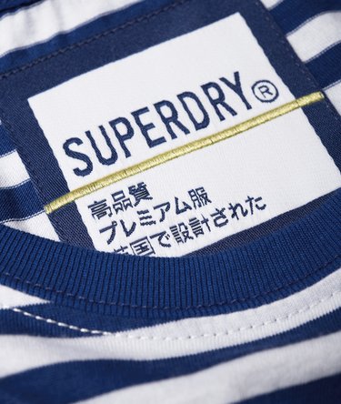 Portland Oversized T-Shirt mit Streifen und minimalem Logo Image 6