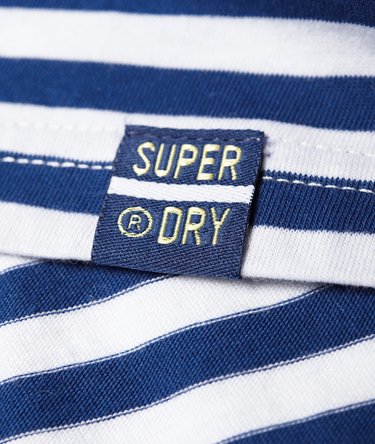 Portland Oversized T-Shirt mit Streifen und minimalem Logo Image 8