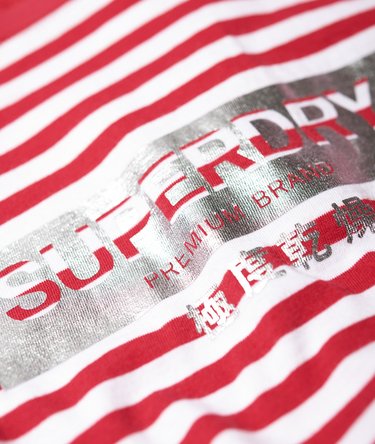 Minimal Logo Stripe Oversized Portland T-Shirt Image 7