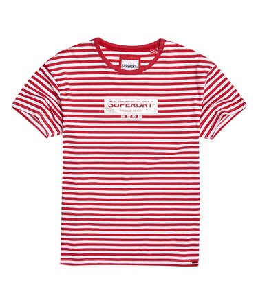 Minimal Logo Stripe Oversized Portland T-Shirt Image 3