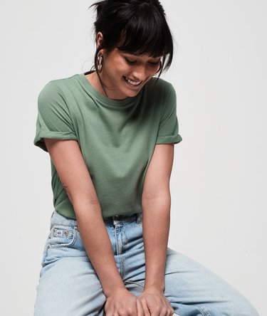 Premium Modal Crew Neck T-Shirt Image 5