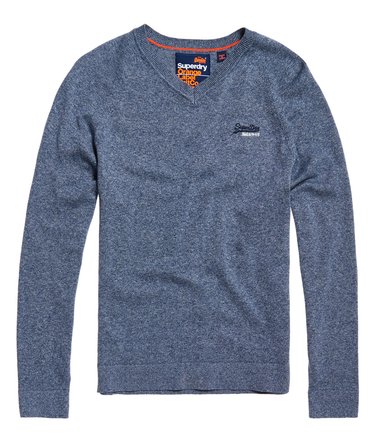 Orange Label V-genser i bomull Image 2