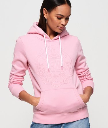 College Badge Tonal Hoodie Image 1