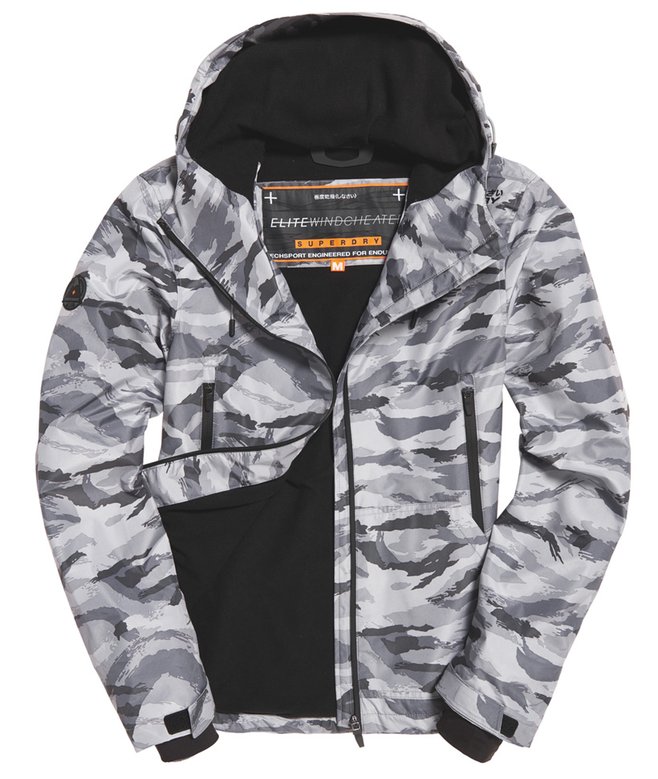 Camo Superdry Men's Arctic Hooded Windcheater Jacket Superdry