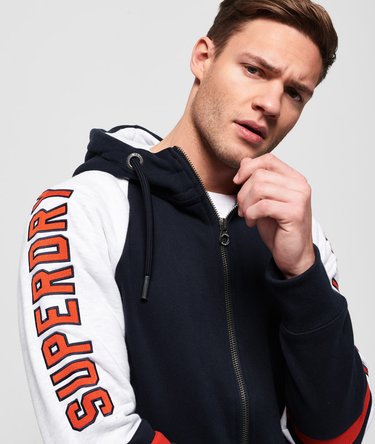 Applique Academy Raglan Contrast Zip Hoodie Image 5