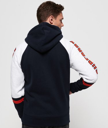 Applique Academy Raglan Contrast Zip Hoodie Image 4