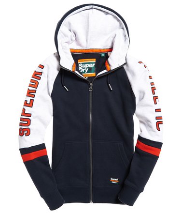 Applique Academy Raglan Contrast Zip Hoodie Image 2