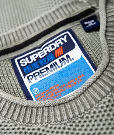 Garment Dyed L.A Textured Crew Jumper Image 6