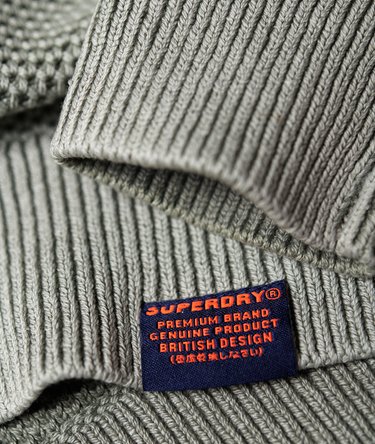 Garment Dyed L.A Textured Crew Jumper Image 7