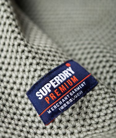 Garment Dyed L.A Textured Crew Jumper Image 8