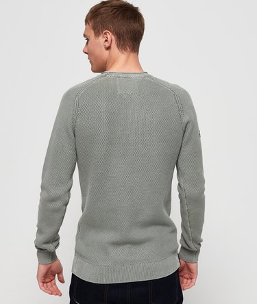 Garment Dyed L.A Textured Crew Jumper Image 4