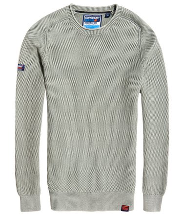 Garment Dyed L.A Textured Crew Jumper Image 2