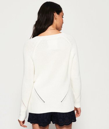 Pull côtelé orné de dentelle Bella Image 4