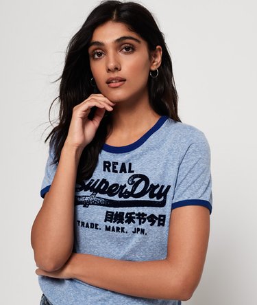 T-shirt Ringer Vintage Logo Retro Image 5