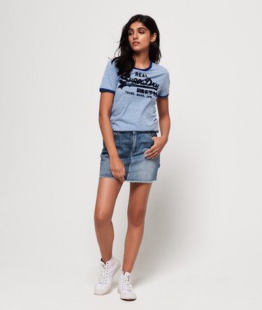 T-shirt Ringer Vintage Logo Retro Image 3