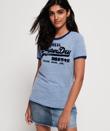 T-shirt Ringer Vintage Logo Retro Image 1
