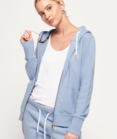 Felpa leggera con zip e cappuccio Elite Orange Label Image 1