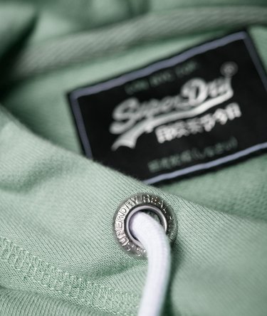 Sweat à capuche court à logo vintage en relief College Image 6
