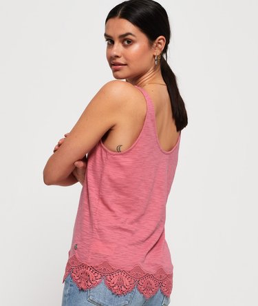 Morocco Tanktop mit Spitzensaum Image 4