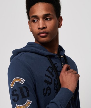 Sudadera ligera con capucha y cremallera Moto City Image 5