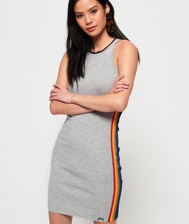 Robe côtelée à bande décorative Sporty Image 1