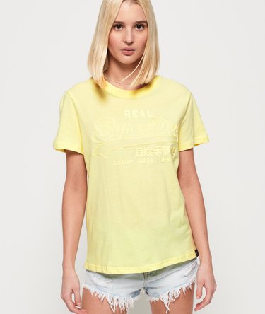T-shirt ton sur ton à logo Vintage Image 1