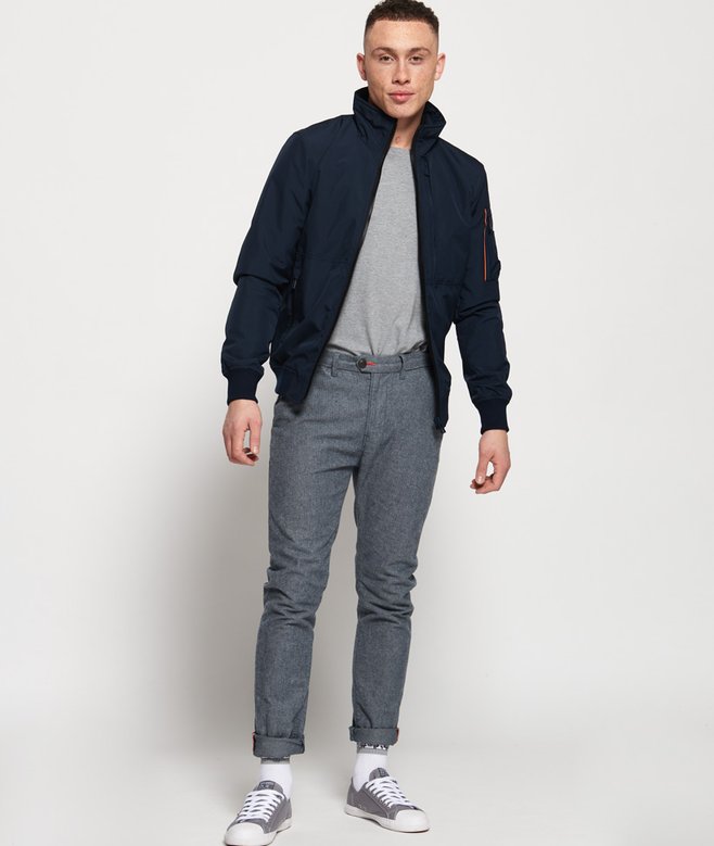 Leichte Moody Bomberjacke echt marineblau für Herren Superdry DE