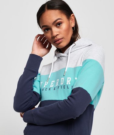 Track & Field Lightweight Colour Block hoodie Image 5