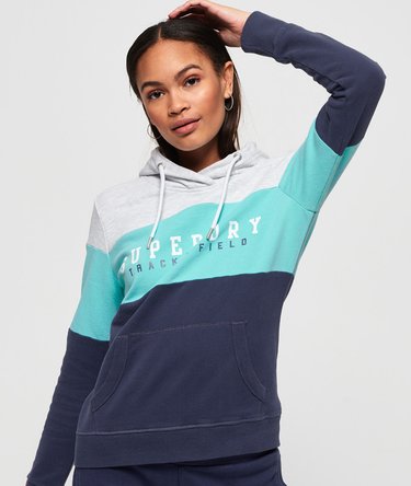 Track & Field Lightweight Colour Block hoodie Image 1