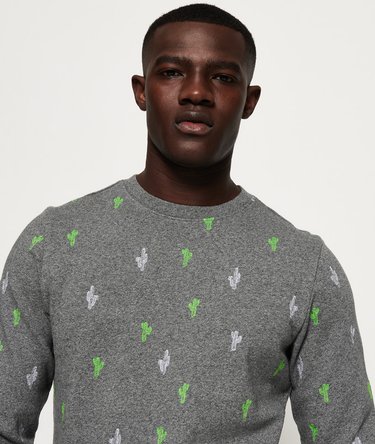 All Over Embroidered Crew Sweatshirt Image 5