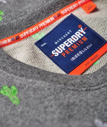 All Over Embroidered Crew Sweatshirt Image 6