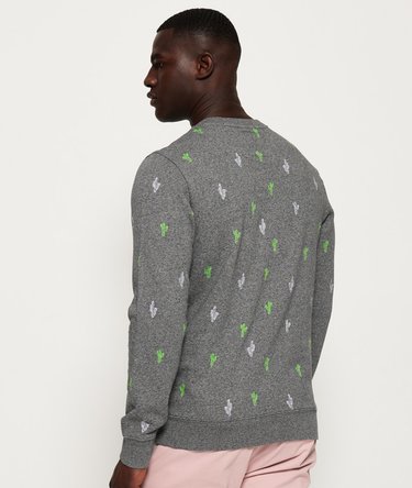 All Over Embroidered Crew Sweatshirt Image 4