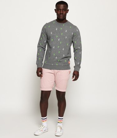 All Over Embroidered Crew Sweatshirt Image 3