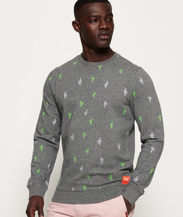 All Over Embroidered Crew Sweatshirt Image 1