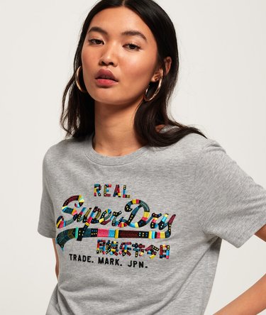 Vintage Logo Boutique Embroidery T-Shirt Image 5