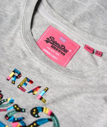 Vintage Logo Boutique Embroidery T-Shirt Image 6