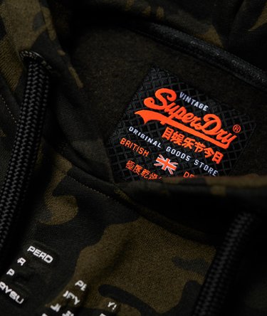 Sweat à capuche camouflage avec logo vintage Authentic Image 6