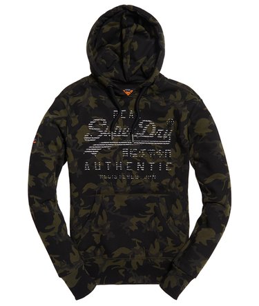 Sweat à capuche camouflage avec logo vintage Authentic Image 2