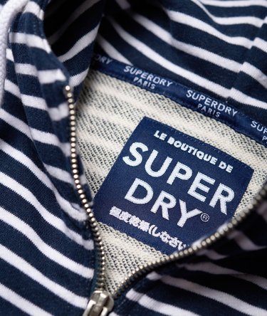Sudadera ligera con capucha, cremallera y aplicación decorativa Image 6