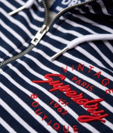 Sudadera ligera con capucha, cremallera y aplicación decorativa Image 7