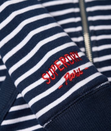 Sudadera ligera con capucha, cremallera y aplicación decorativa Image 8