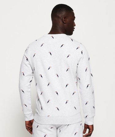 All Over Embroidered Crew Sweatshirt Image 5
